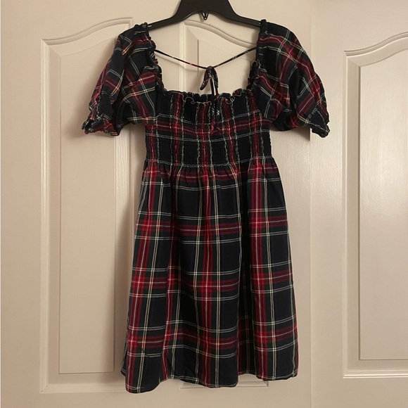 Hill House Athena Dress Navy Tartan Small - Picture 5 of 7